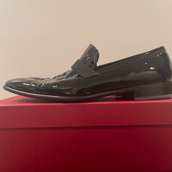 Ferragamo ANTOANE Patent Leather Formal Men’s Dress Loafers Size 13 EE main image 4